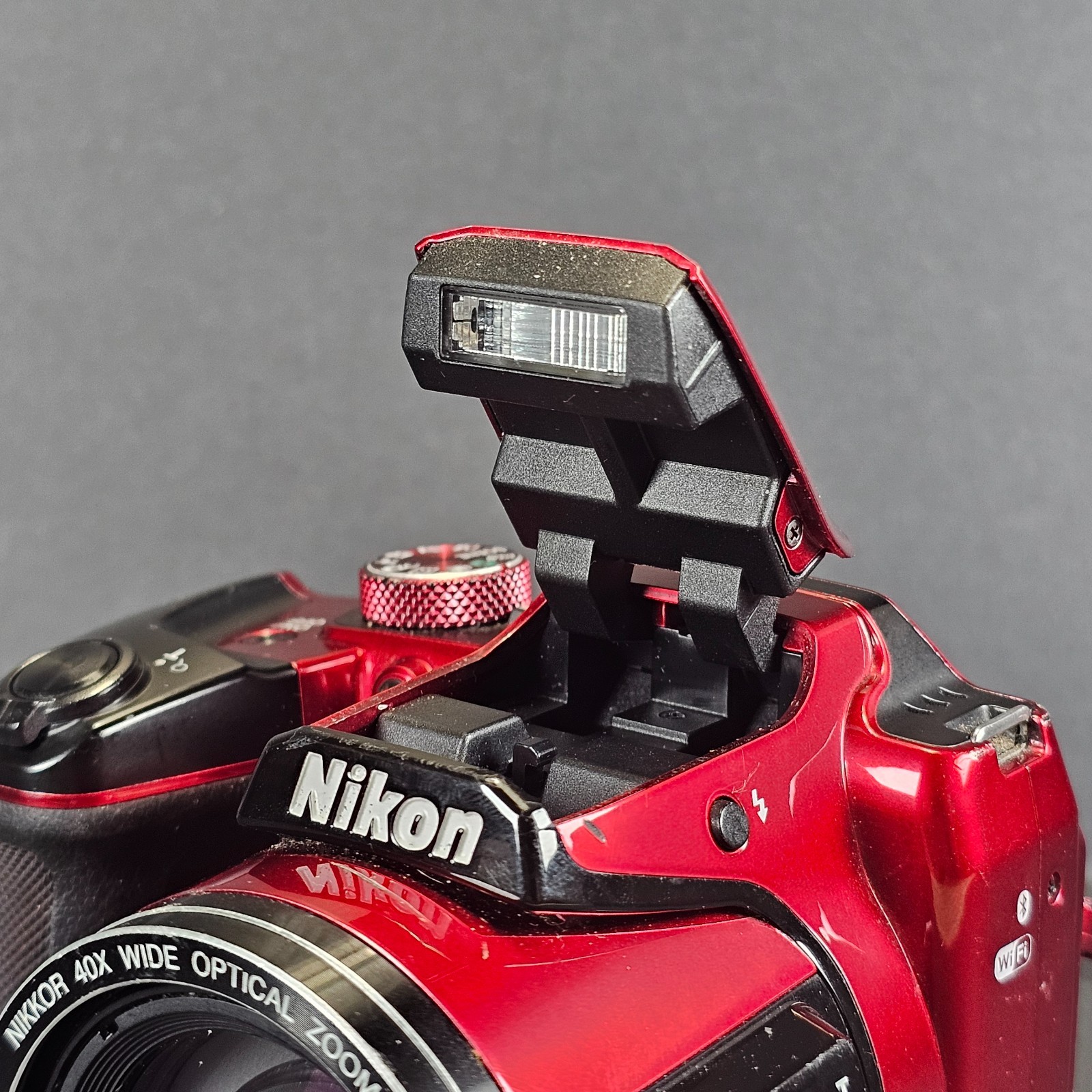Nikon COOLPIX B500 Red 16MP 40x Optical Zoom Digital Camera Wi-Fi Bluetooth