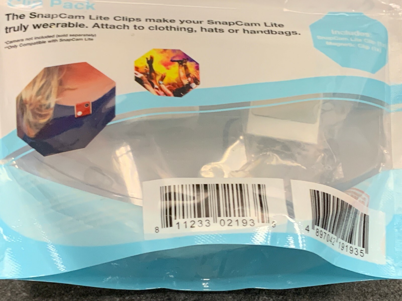 ion Snap Cam Lite tap n’ snap Clip Pack for SnapCam Lite, Clips Only no Camera