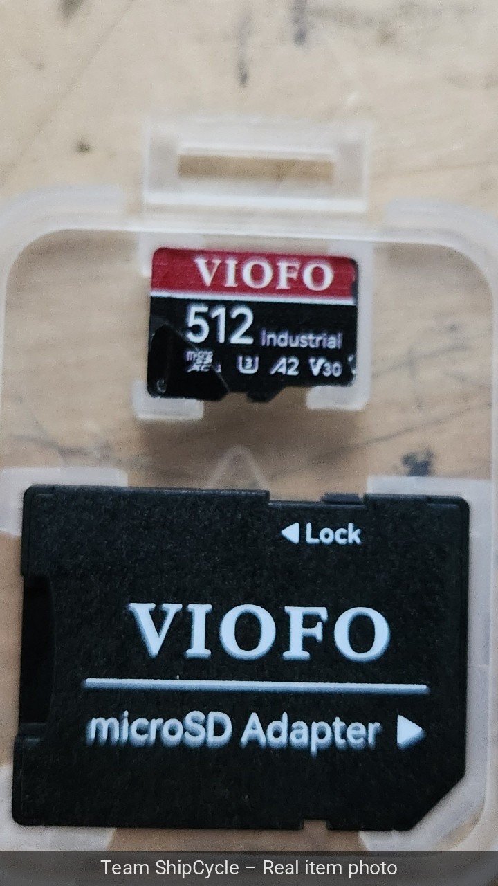 VIOFO 512GB Industrial Grade U3 A2 V30 High Speed Memory microSD Card wi G2U