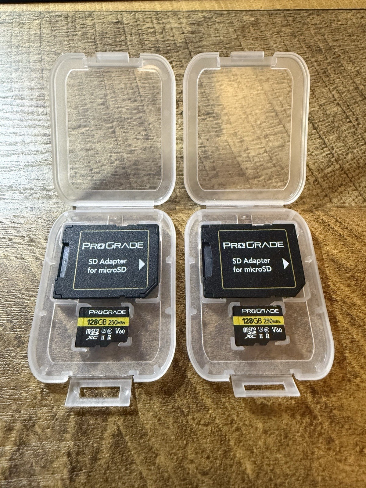 Prograde microSD Card 128gb V60 | Up to 250MB/s Read | UHS-II | 2 Pack