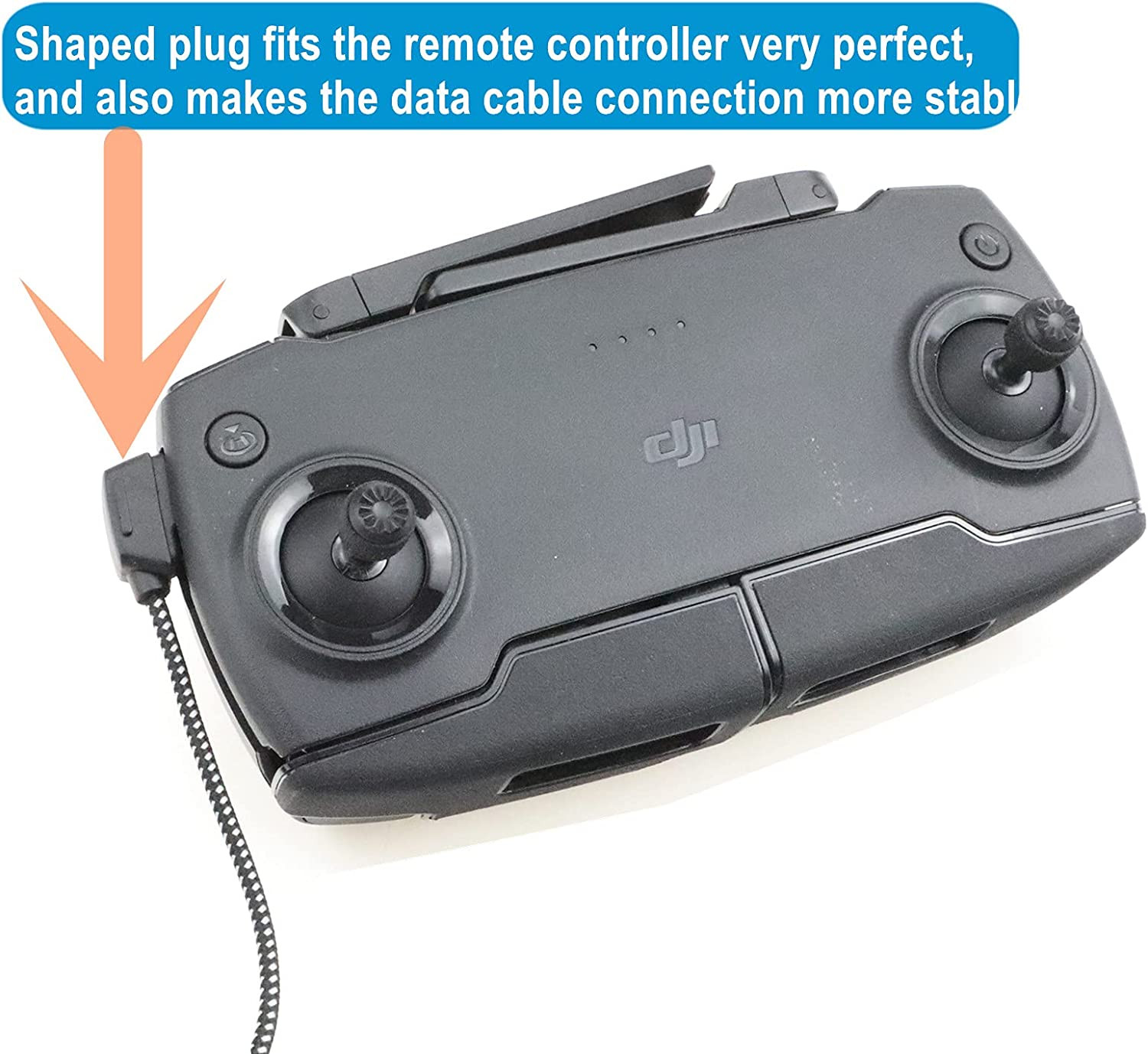 3.66″ Micro AB to USB-C Remote Controller Cable for DJI Mavic Mini, Mavic 2, Pro