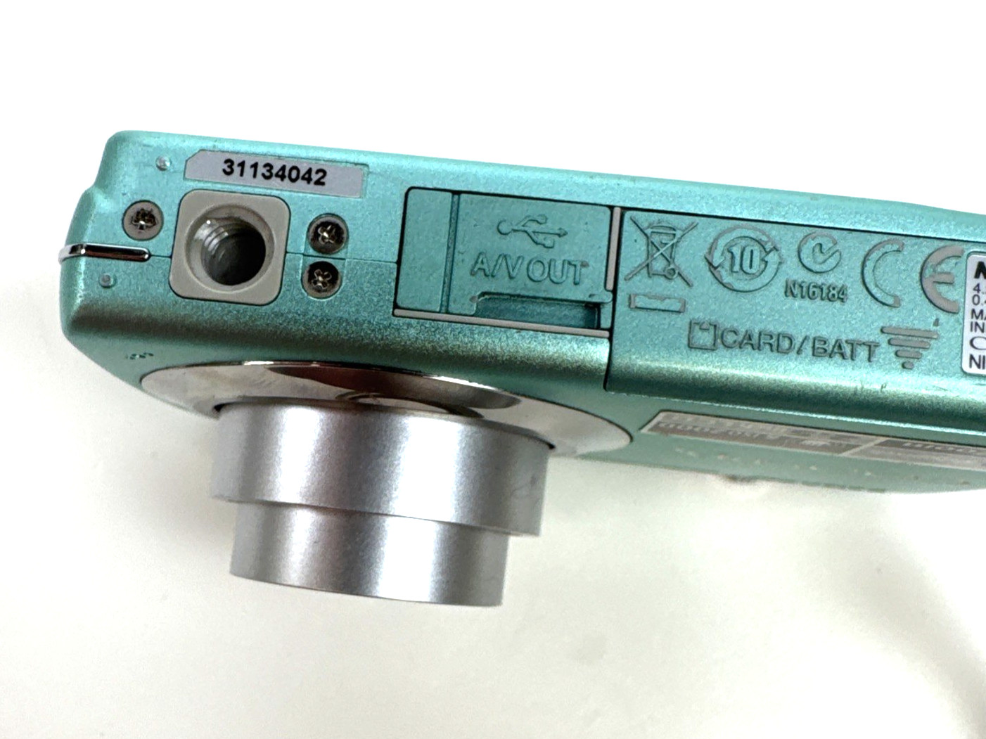 Nikon Coolpix S220 10.0MP Digital Camera Broken Lens Error Parts/Repair