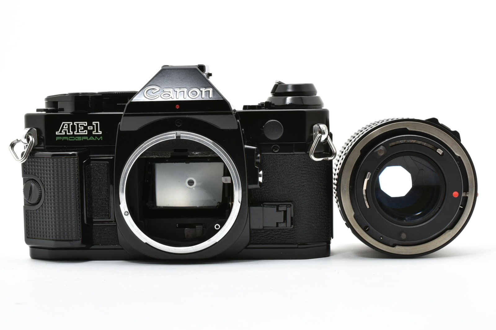 [Near MINT] Canon AE-1 Program Black 35mm Film Camera NFD New FD 50mm f1.4 JAPAN