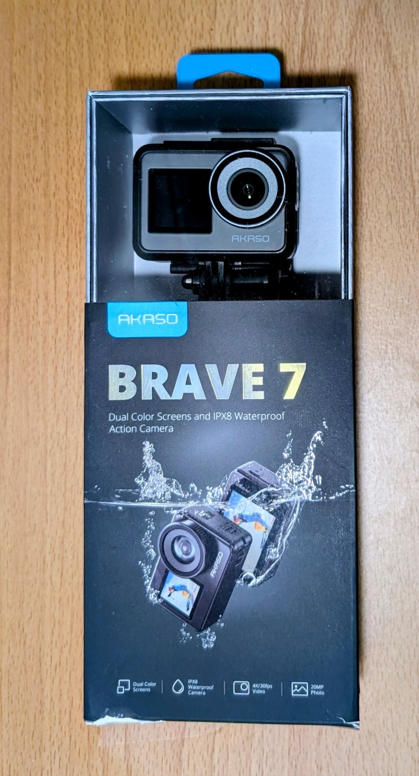 AKASO Brave 7 4K30FPS Waterproof Camera – 20MP WiFi Action Camera – Touch Screen