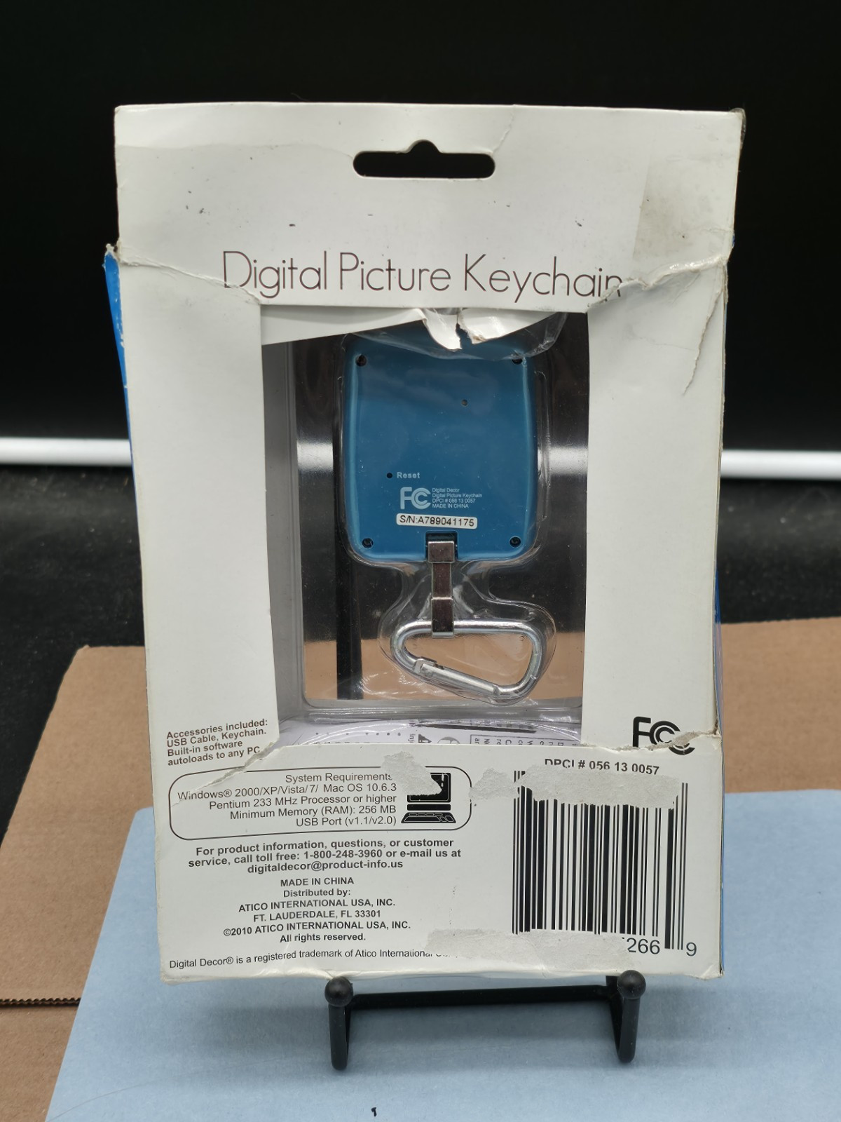 Digital Picture Keychain 1.8 in Color LCD Display Rechargeable