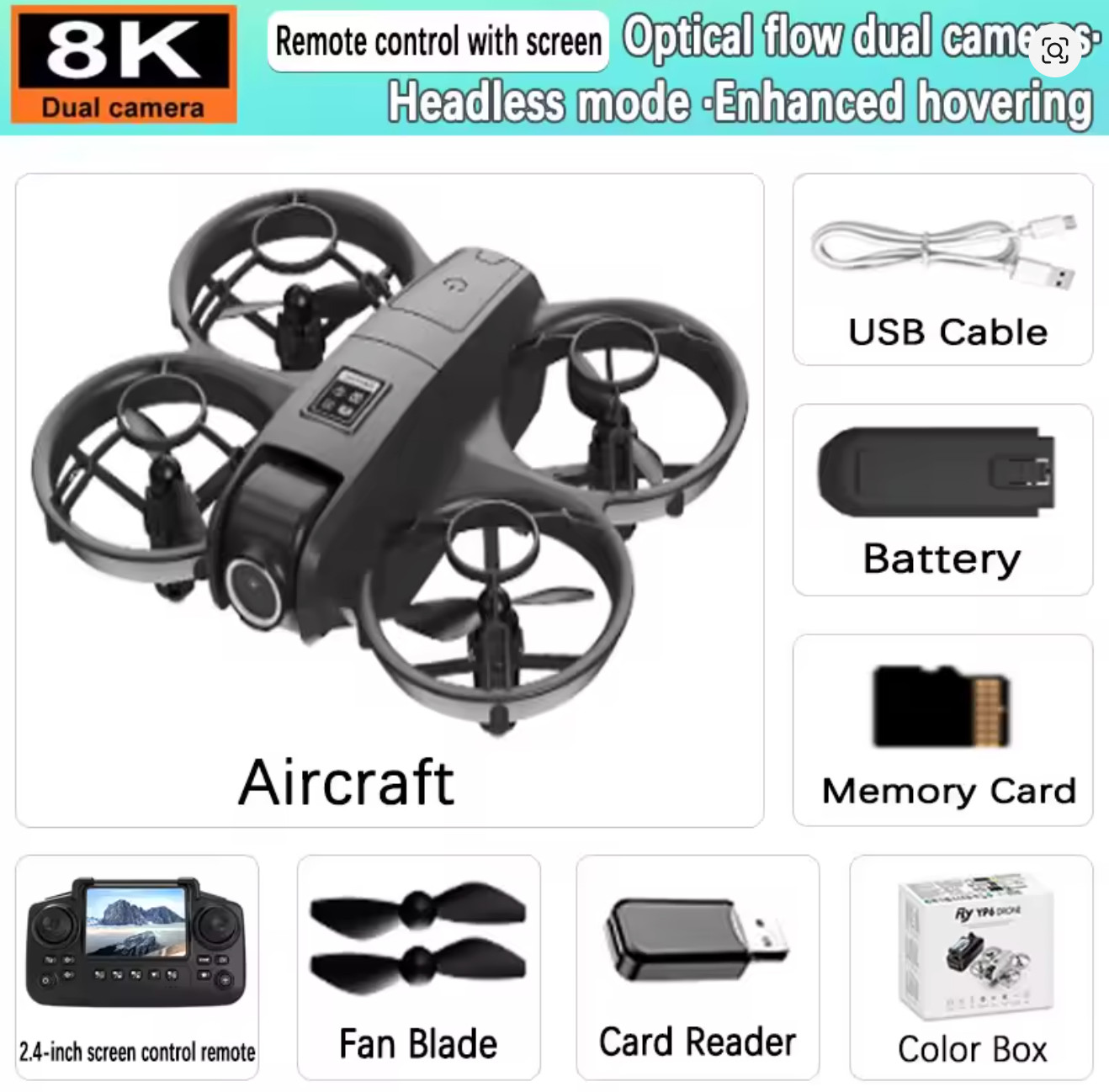 Lenovo GT8 drone 8K HD dual camera aerial photography