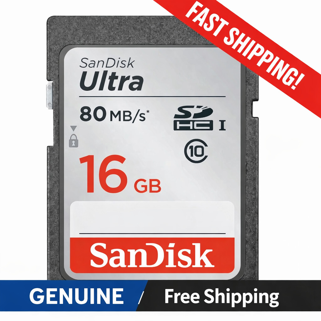 SanDisk Ultra 16GB 80MB/s SD SDHC SDSDUNC Camera Card 10 Genuine OEM Fast Ship