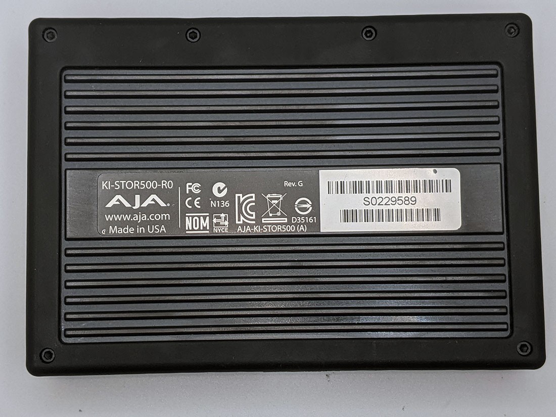 AJA KI-STOR500-R0 500GB KiStor Hard Disk Drive for Ki Pro