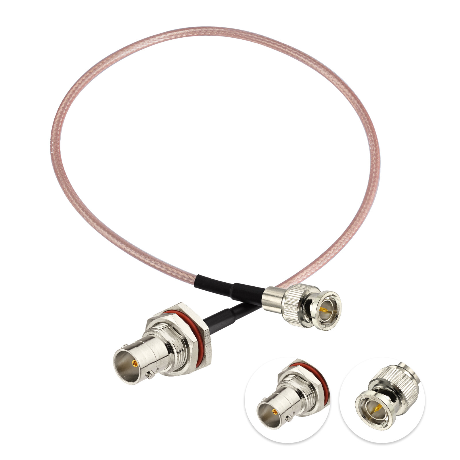 BNC Female to Mini BNC Male RG179 75 Ohm RF Cable 12″ for 3G HD SDI Vedio Camera