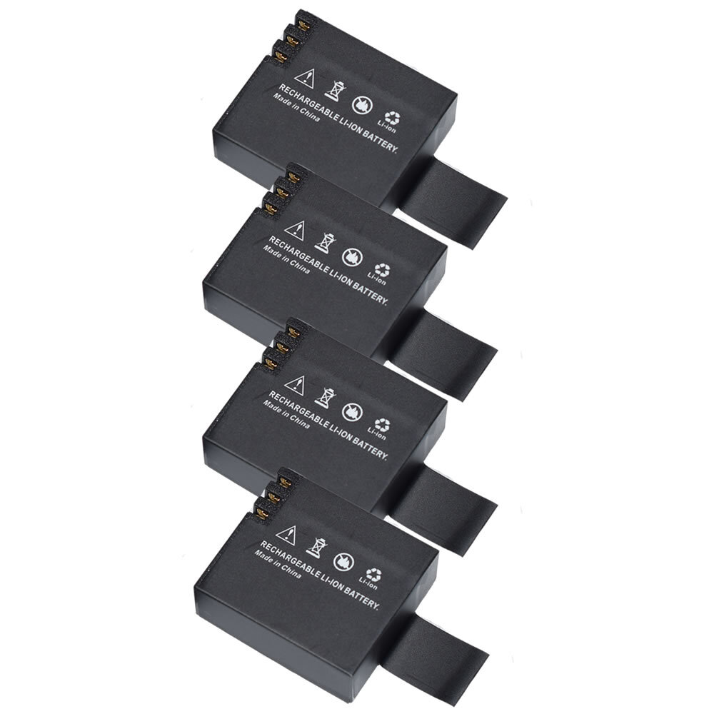4x Li-ion 3.7v 900mAh Battery for DBPower SJ4000 SJ5000 EX5000 SJ6000 EX4000