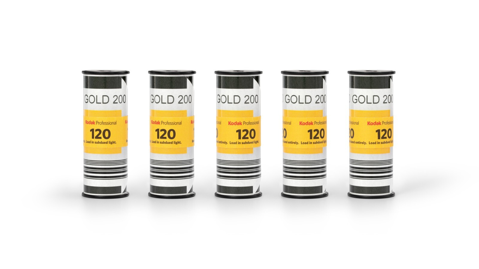 Kodak Professional Gold 200 120mm Roll Color Negative Film, 5 Pack