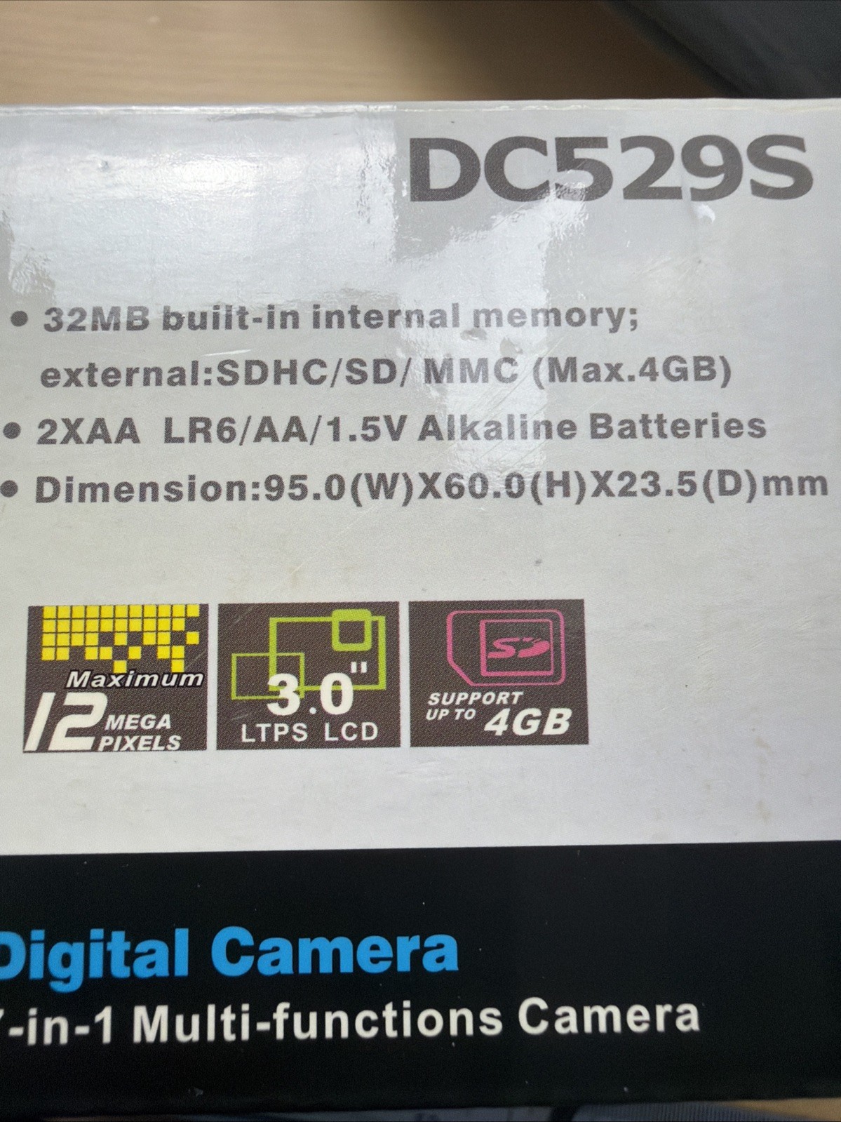 OMNI 2 DC529S 7-in-1 DIGITAL CAMERA Clean With Box And Contents