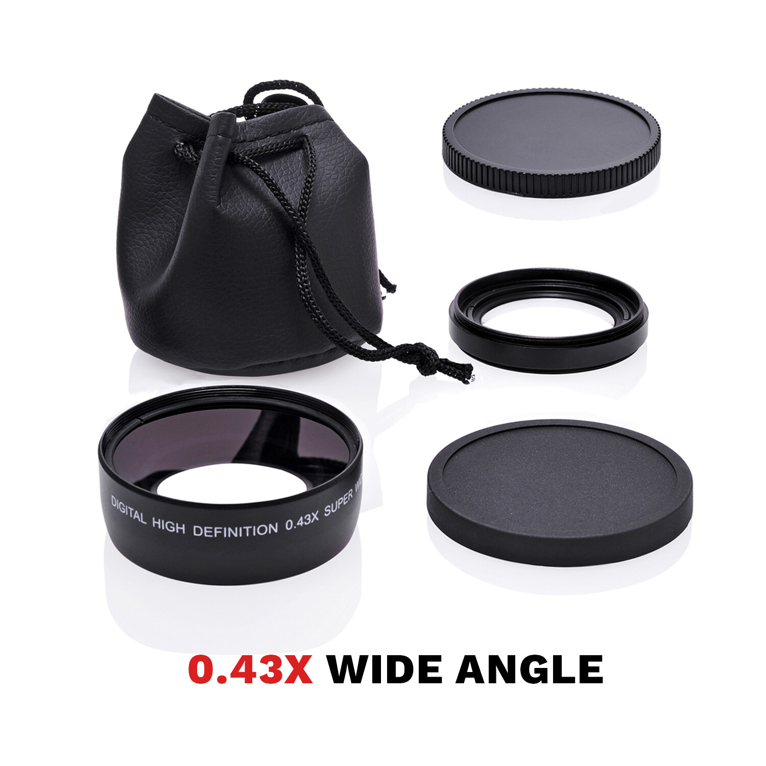 Opteka 58mm 0.43X HD Super Wide Angle Lens with Macro For Canon EOS DSLR Cameras
