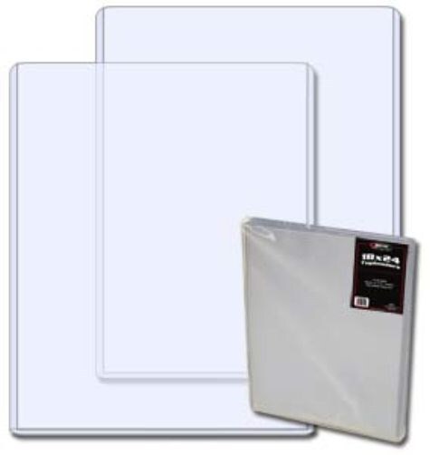 Pack of 10 BCW 18 x 24 Hard Plastic Toploads Holders 18×24 rigid protectors