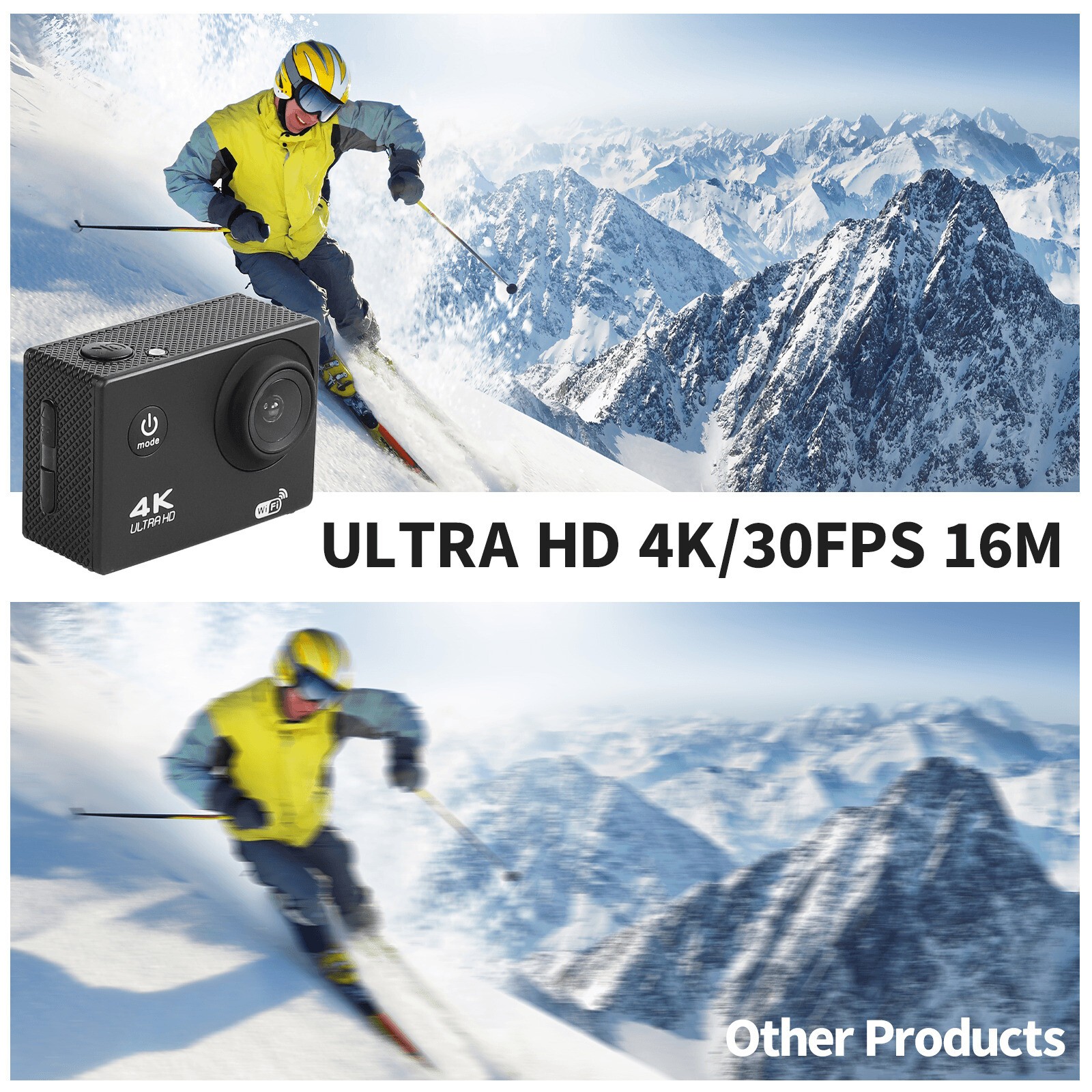 4K Action Camera Sport Video Waterproof Wifi 1080P HD Cam 170° Remote For Go Pro