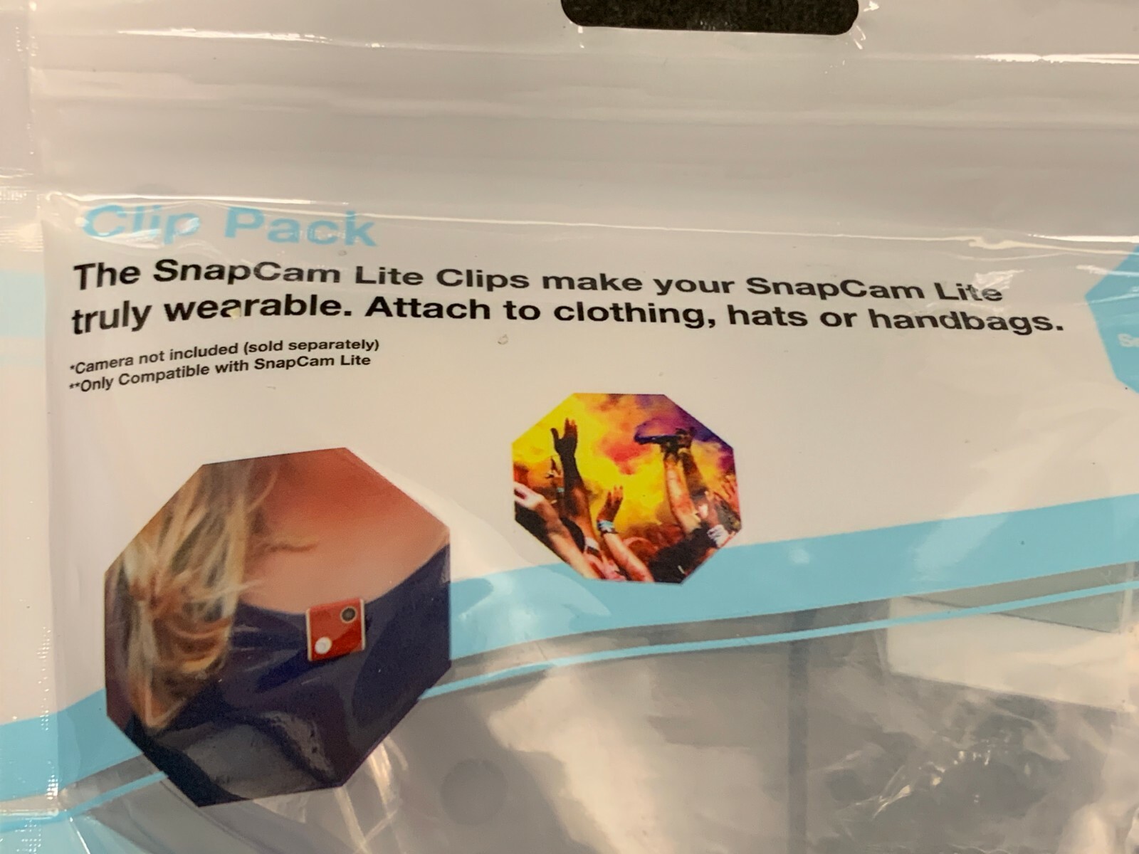 ion Snap Cam Lite tap n’ snap Clip Pack for SnapCam Lite, Clips Only no Camera