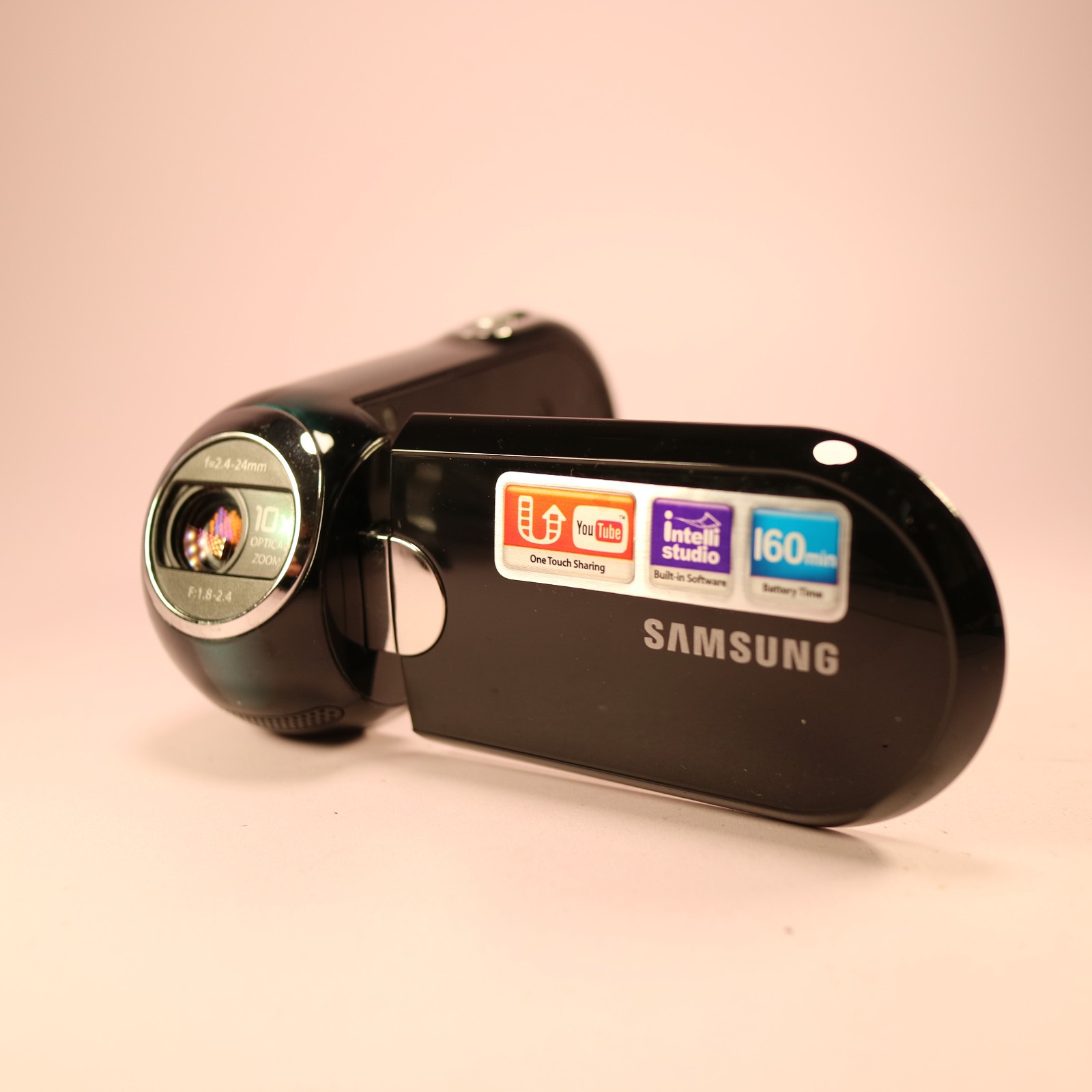 Samsung SMX-C10LP Handheld High Definition Camcorder Black Tested