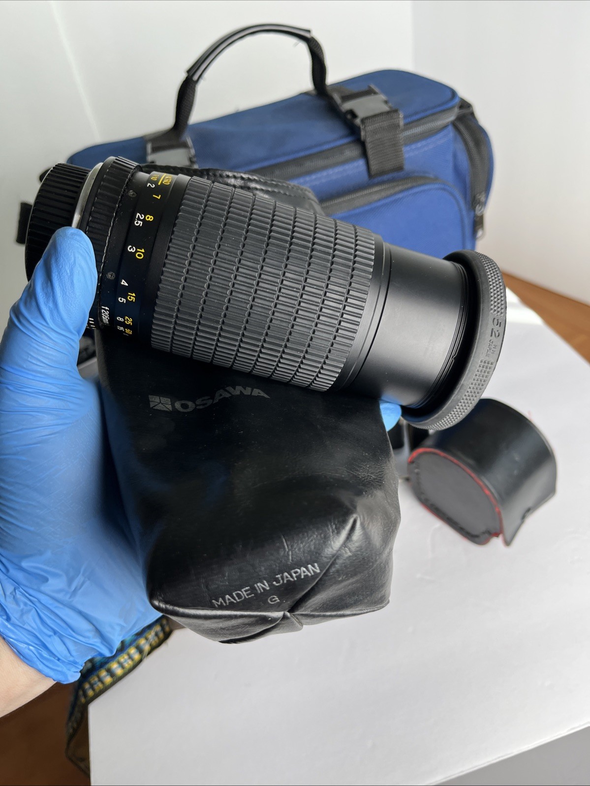Minolta SRT 201 Camera Lot w/ Lenses, Flash, Bag Osawa Seikanon – TESTED & WORKS