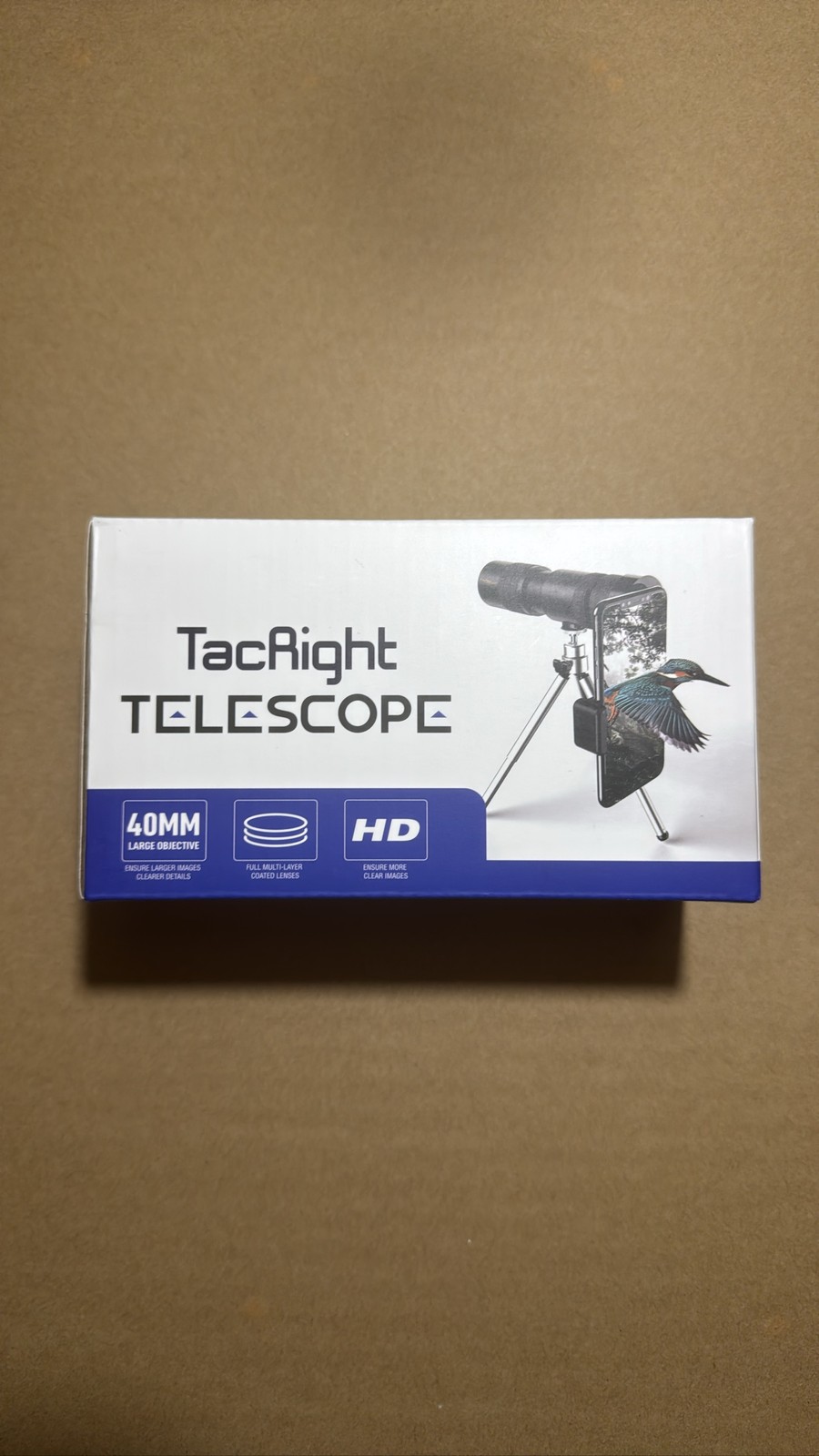 NEW TacRight 40MM Large Objective Multi-Coated Lens Monocular 10X-300X Zoom