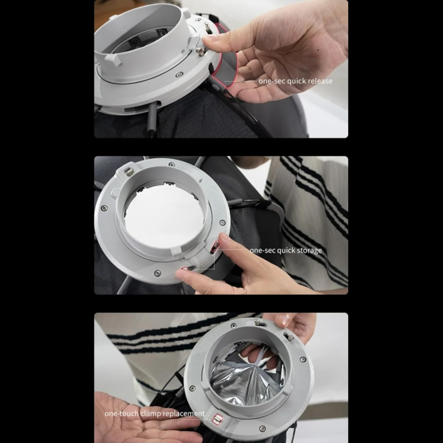 US TRIOPO K3-120 Quick-Setup Bowens Octagon Softbox For Godox Flash LED Light