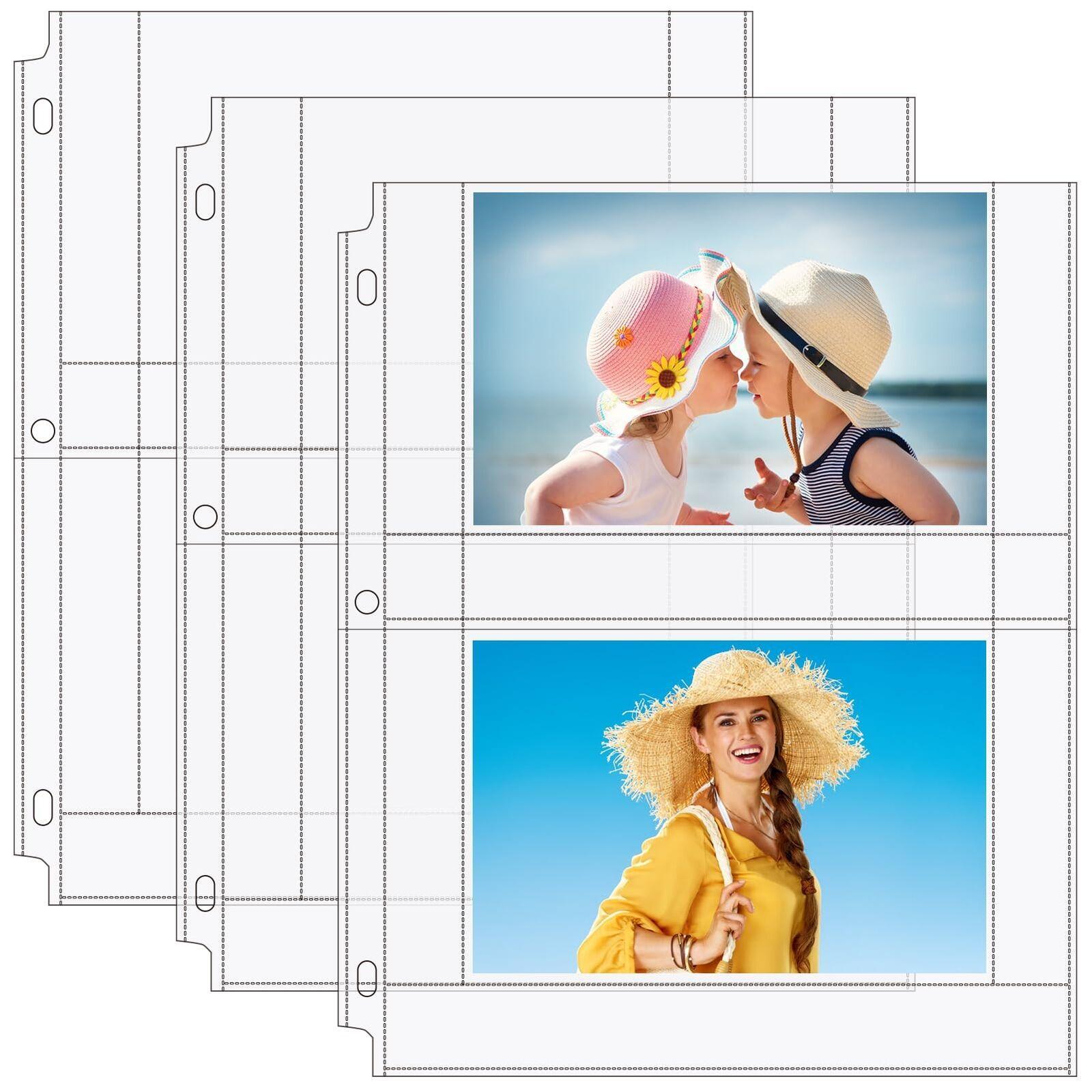 Maxgear 30 Pack Photo Sleeves for 3 Ring Binder – 4×6 for 120 Photos，archival…