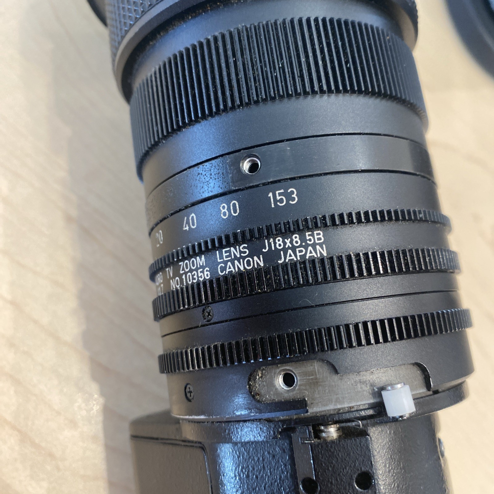 Canon J18x8.5B3 IRS Macro TV Zoom Lens 8.5-153mm f/1.7 B3 Mount Lens#12 Bx#5