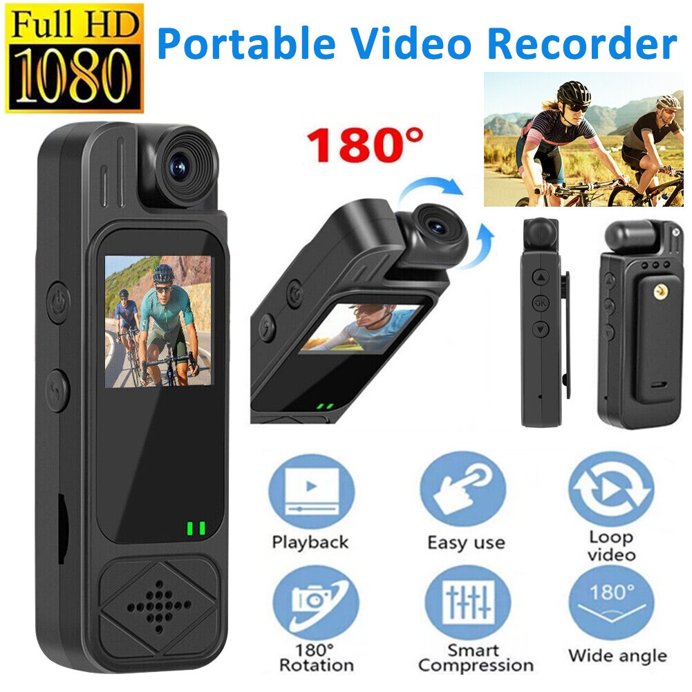 Mini Police Body Camera HD 1080P Video DVR Clip IR Night Cam Camcorder US