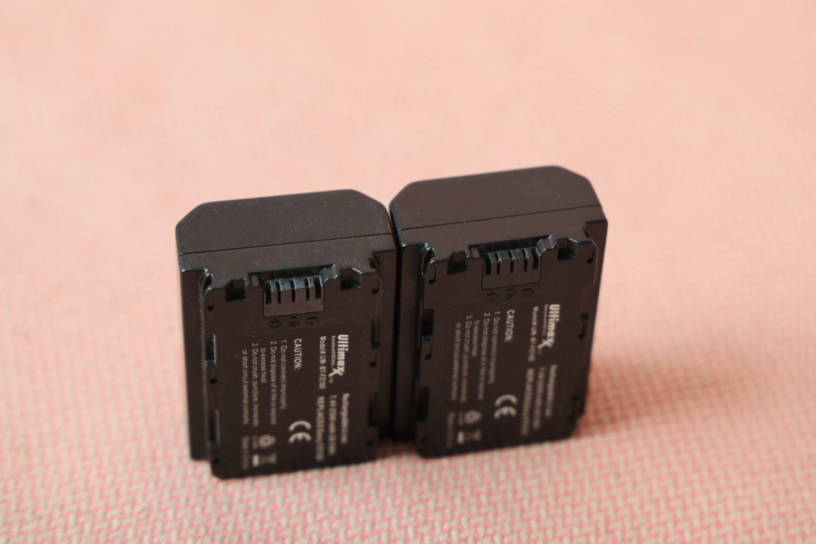 Two Ultimax NP-FZ100 7.4V 2500mAh Rechargeable Lithium-Ion Battery for Sony
