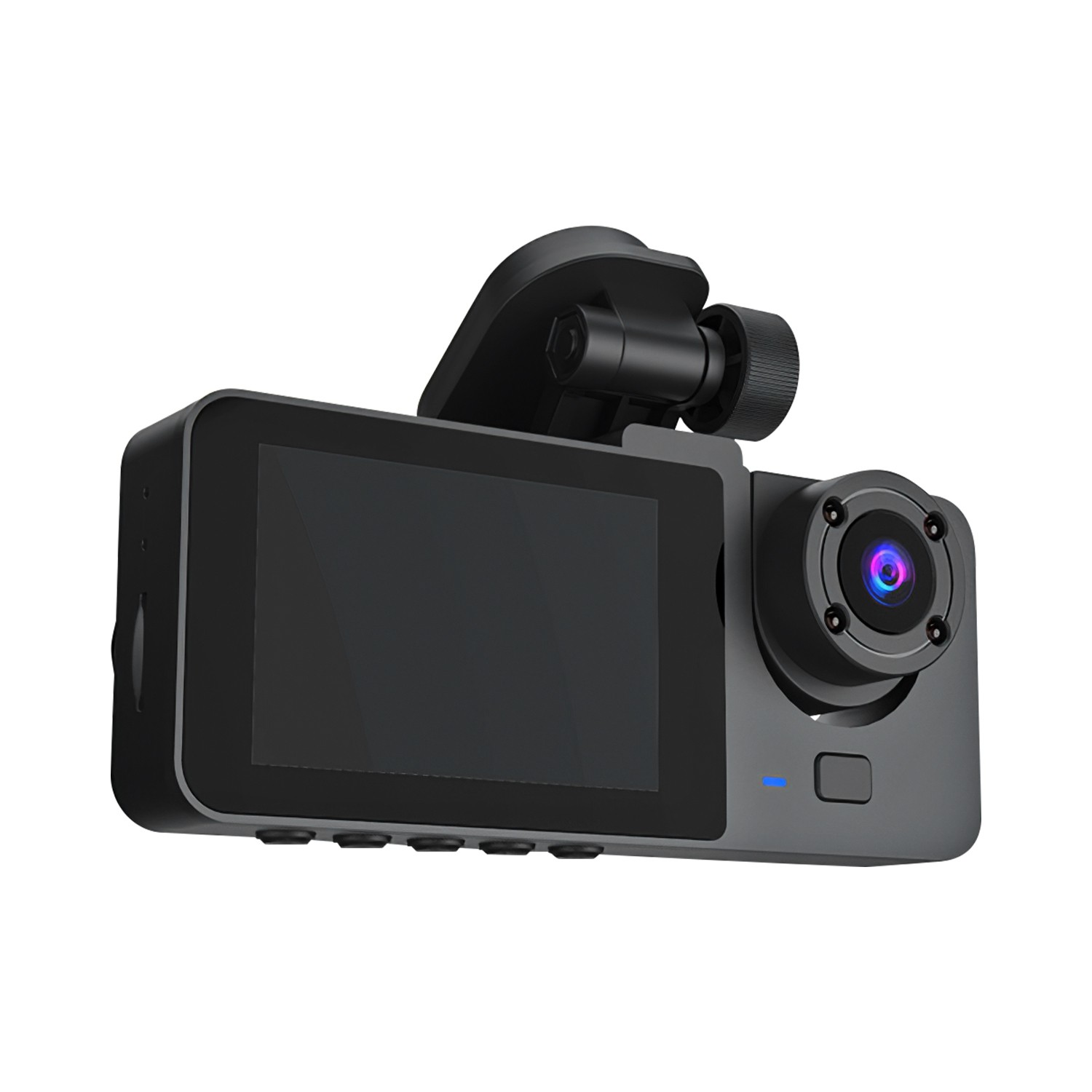 3 Channel Dash Cam Front Inside Rear Vehicle Driving Recorder Car DVR With 32G M
