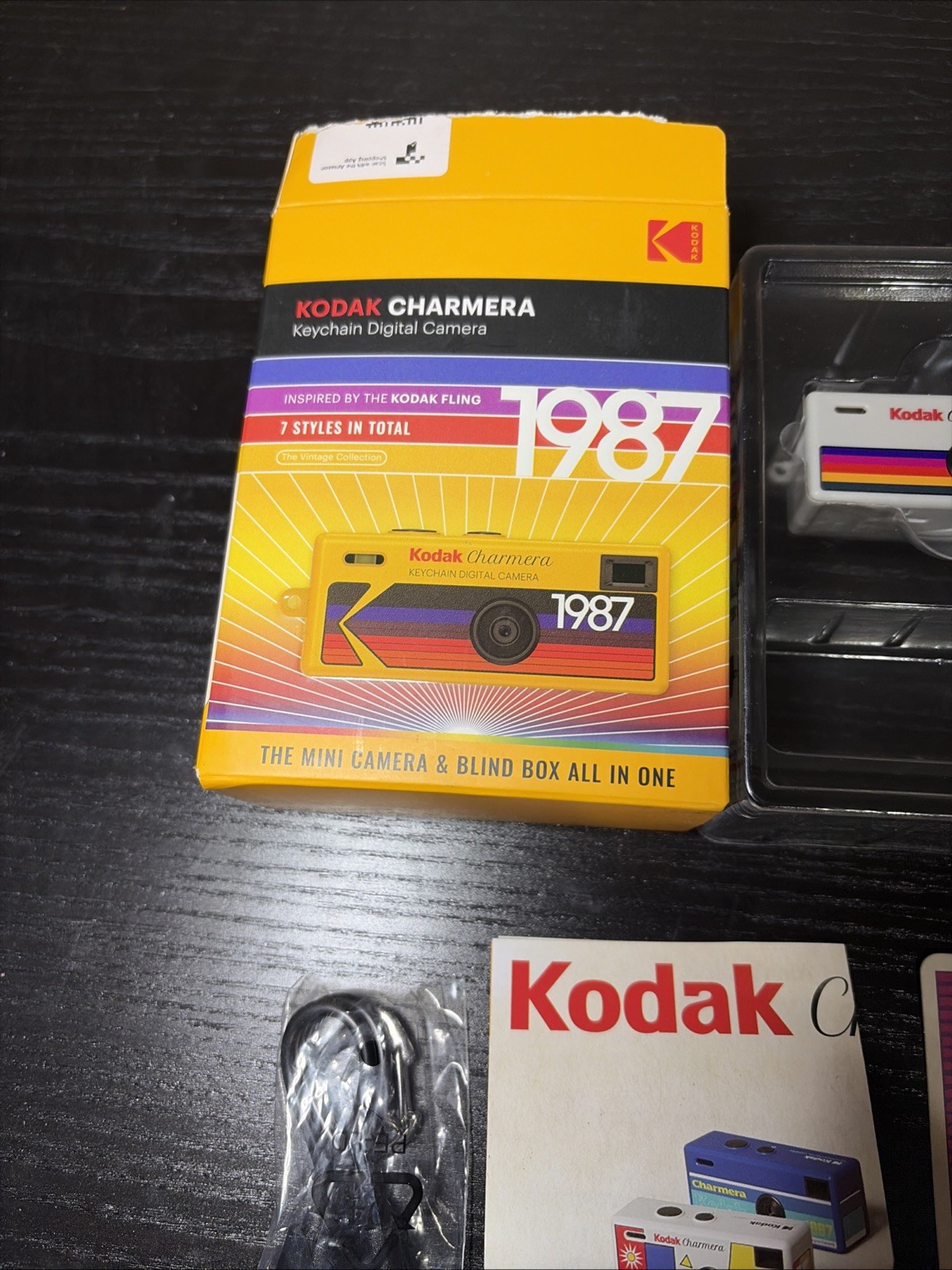 Kodak Charmera 1987 Keychain Digital Camera | Type 3 Rainbow |