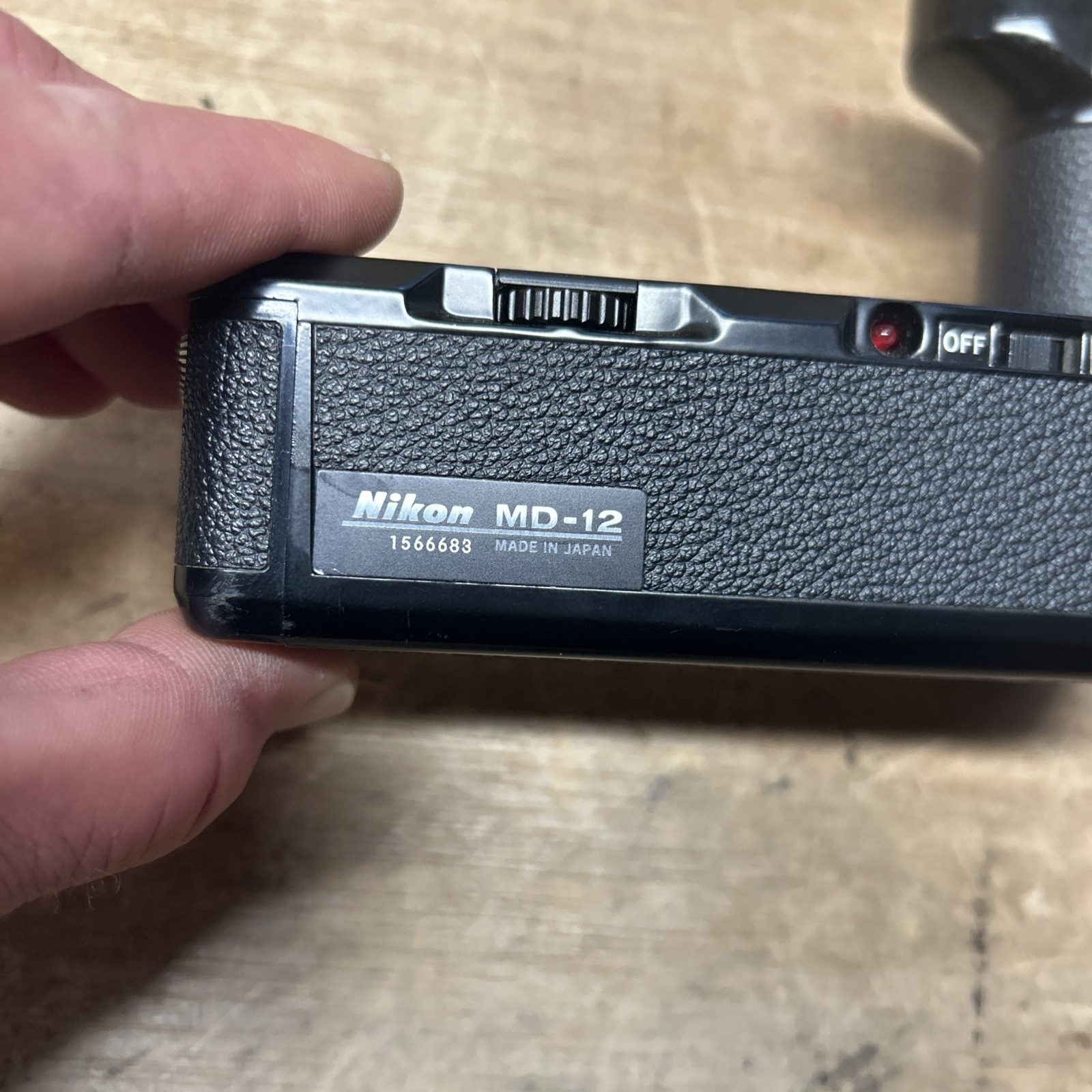 Nikon MD-12 Motor Drive for Nikon SLR cameras (FM, FM2, FM2N, FE, FE2, FA, FM3A)