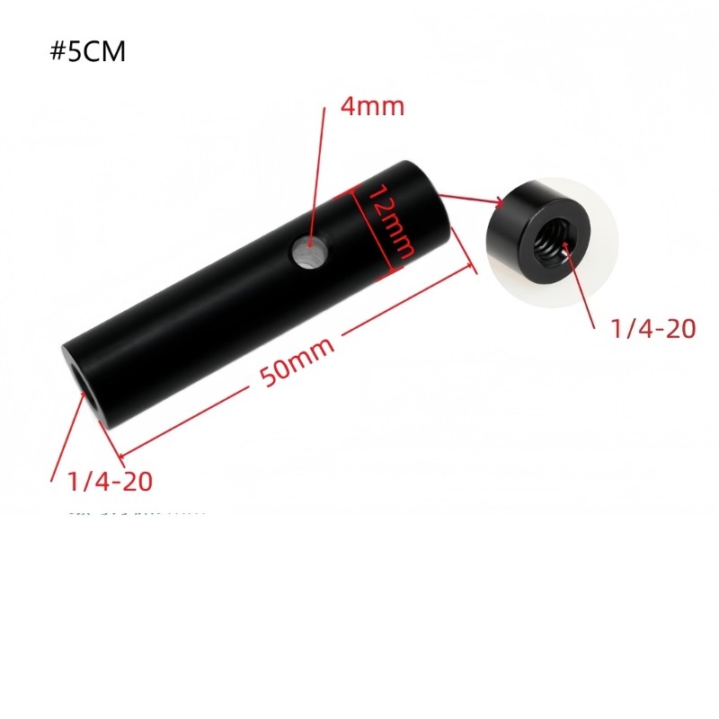 Aluminum Alloy 1/4 Female to Female Thread Adapter for Tripod Camera Light Stand