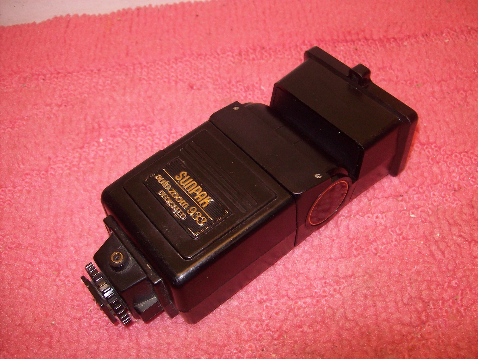 Sunpak Auto Zoom 933 Dedicated Canon Camera Flash Mount Accessory Vintage Japan