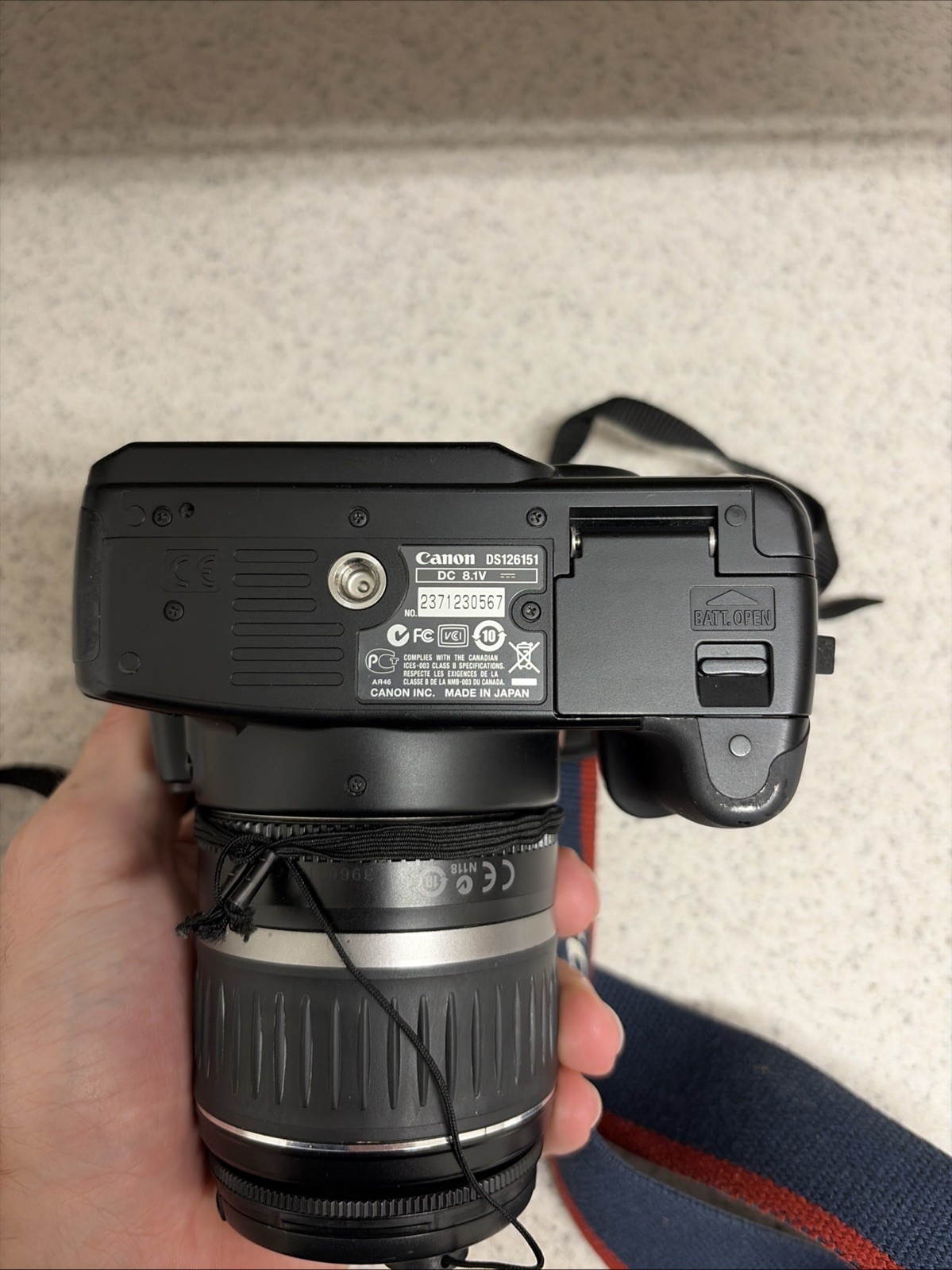 Canon EOS Digital Rebel XTI Camera 18-55mm Zoom Lens Untested