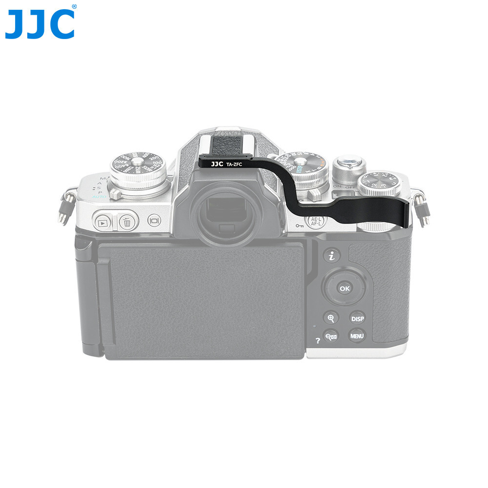 Z FC Thumb Grip ZFC Grip, JJC Metal Thumbs Up Grip for Nikon Z Fc + hand Strap