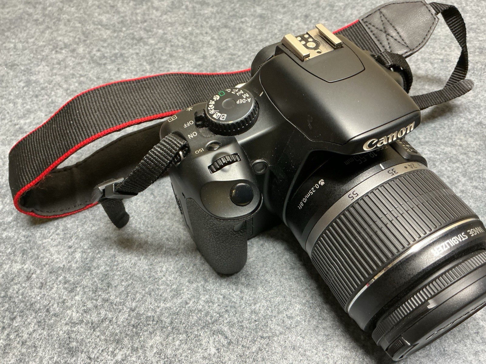 Canon EOS Rebel XSi DS126181 Black W/ EF-S 18-55mm IS Lens Charger & Battery
