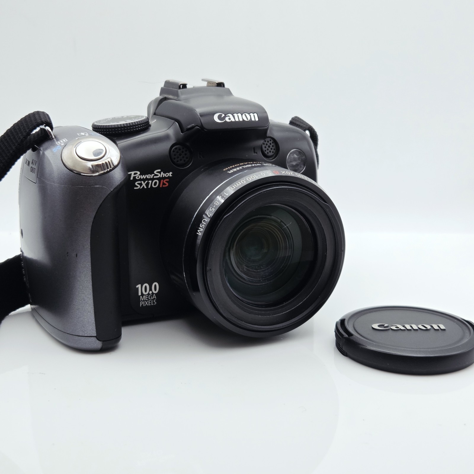 CANON PowerShot SX10 IS 10.0MP Digital Bridge Camera 20x Zoom IS USM Lens Black