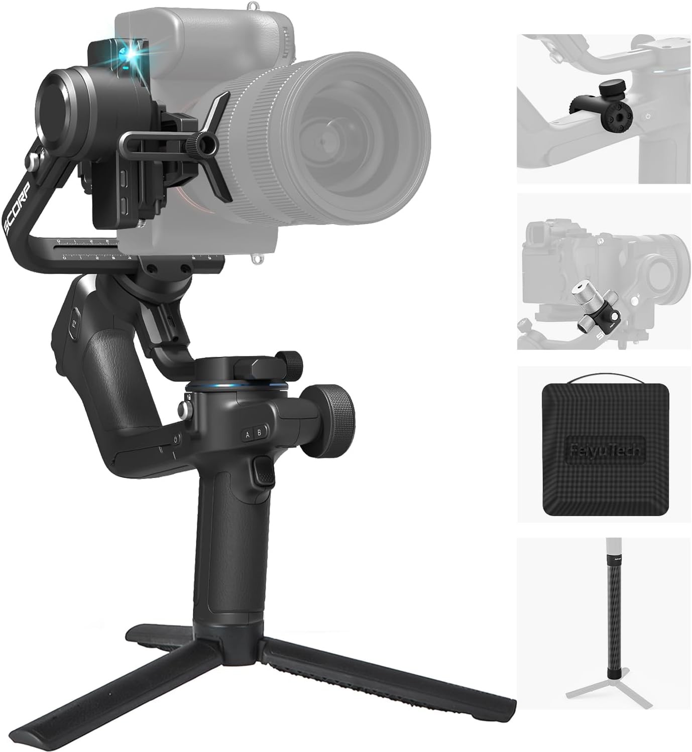 Refurbished | Feiyu SCORP-2 Kit Camera Gimbal Stabilizer with AI Face Tracking