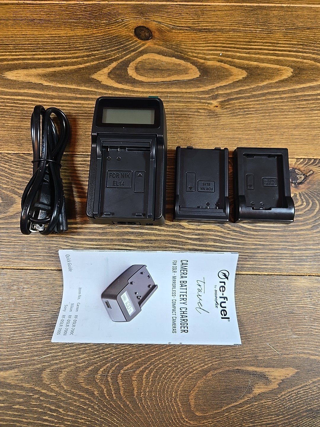 Lot of 4 Travel Battery Chargers Nikon DSLR/Mirrorless EN-EL14 EN-EL15 EN-EL25