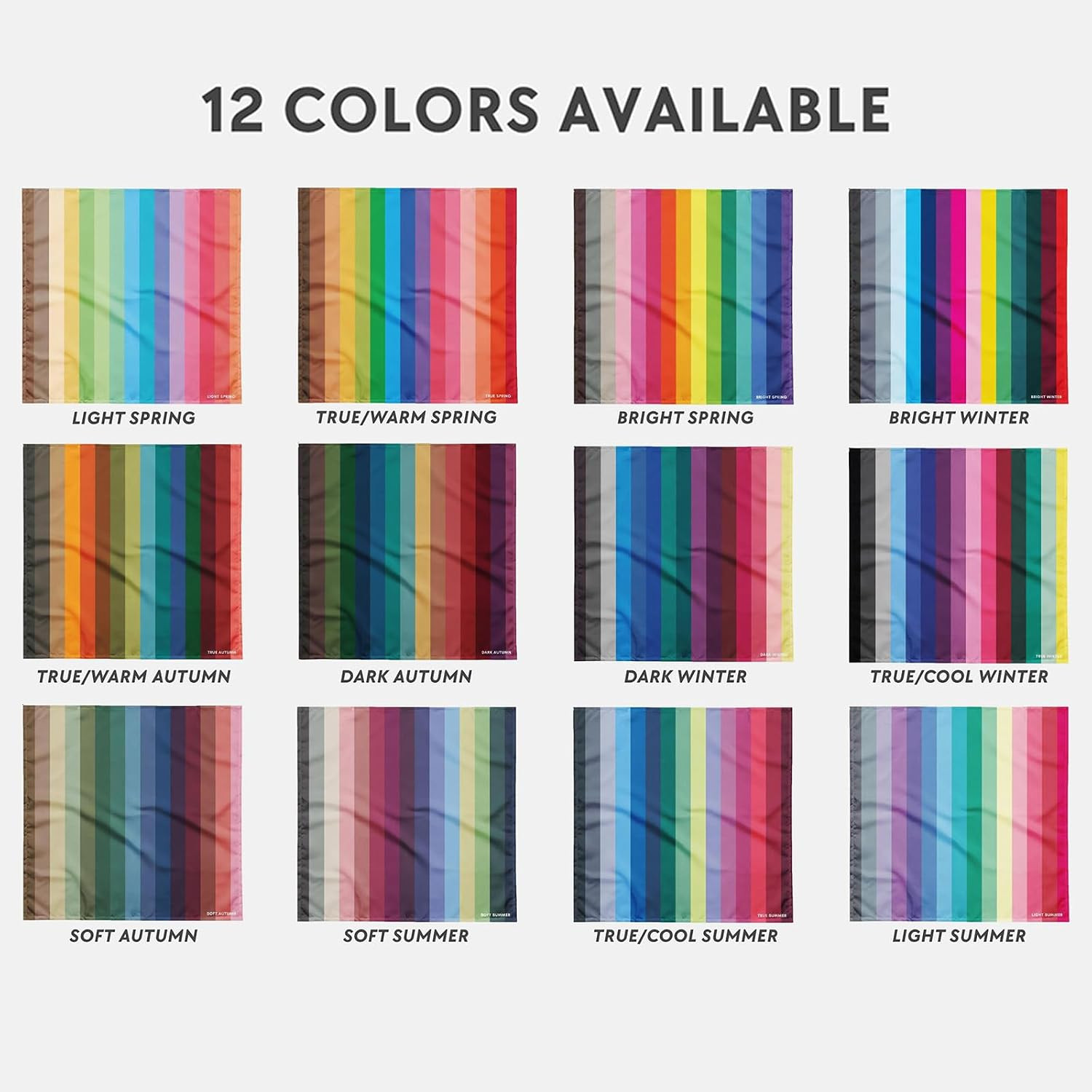 Color Analysis Draping Kit,Diy Season Color Analysis Drape – Find Your Best Colo