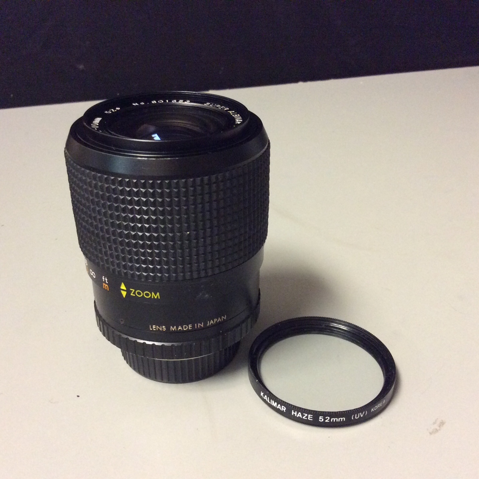Vintage Super Albinar MC Auto Zoom 38-70mm f/3.5 Lens