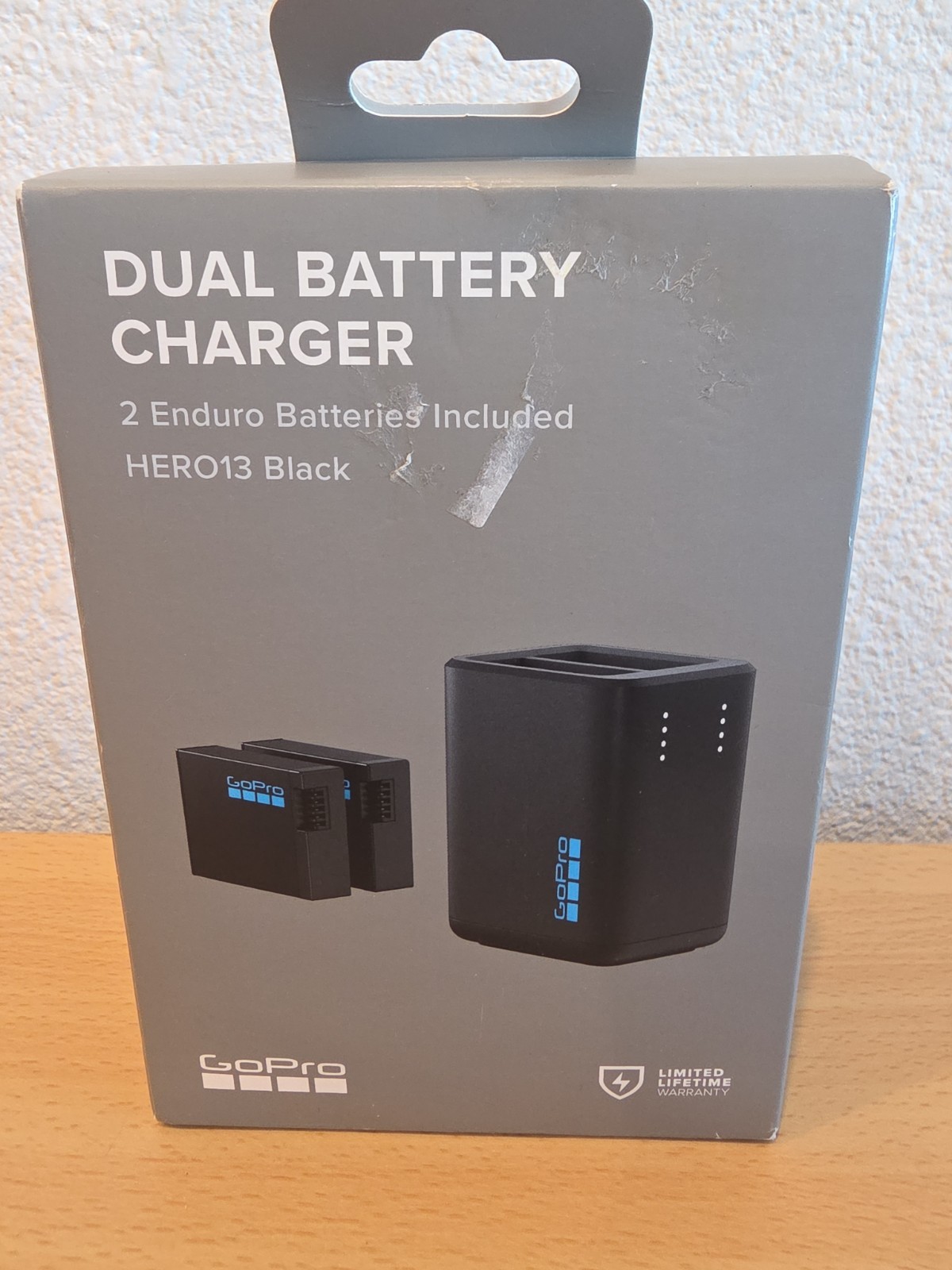 GoPro Dual Battery Charger + 2 Enduro Rechargeable Batteries (HERO13 Black)