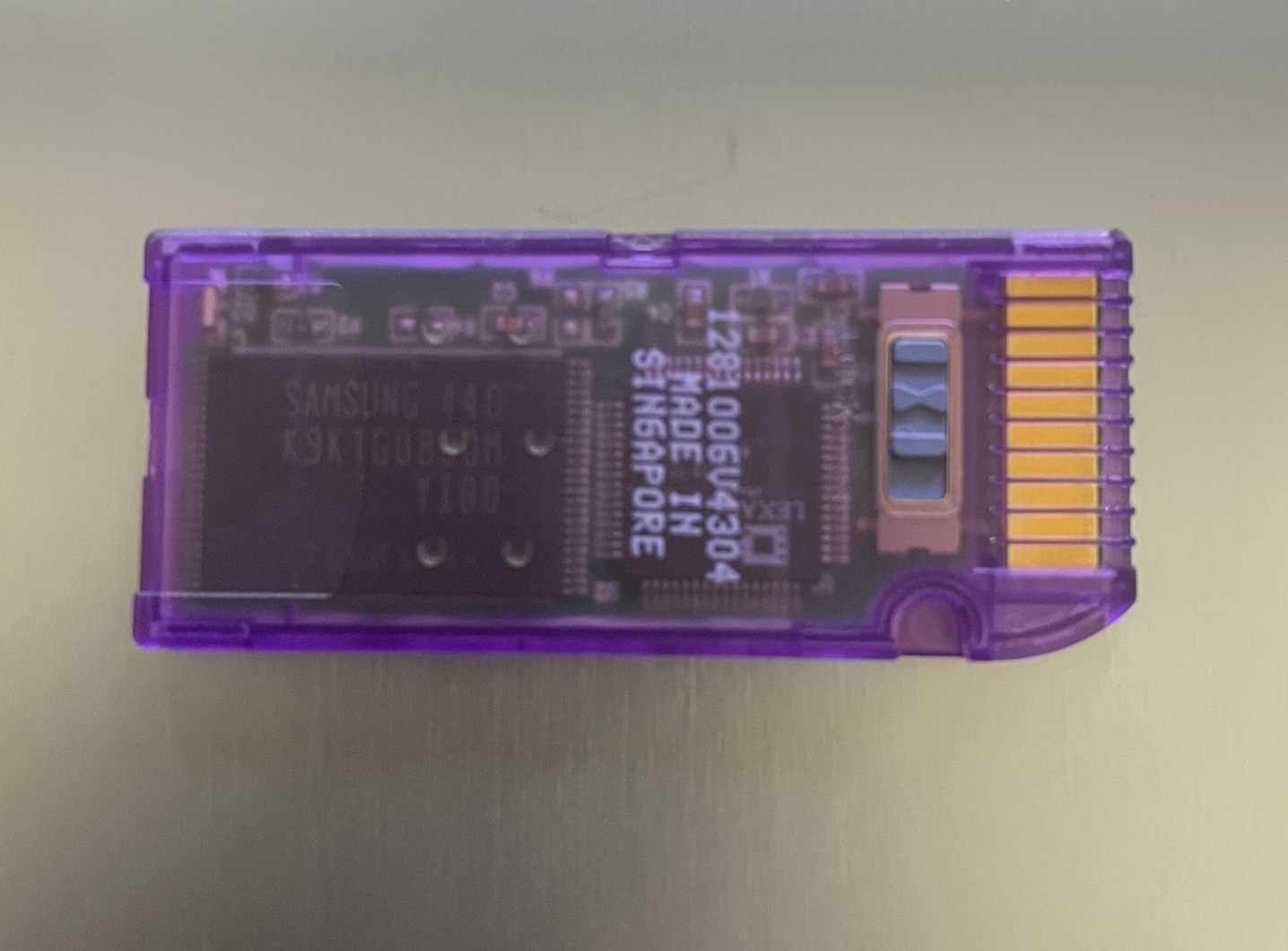 Lexar Media 256MB Memory Stick Select 128Mb Purple