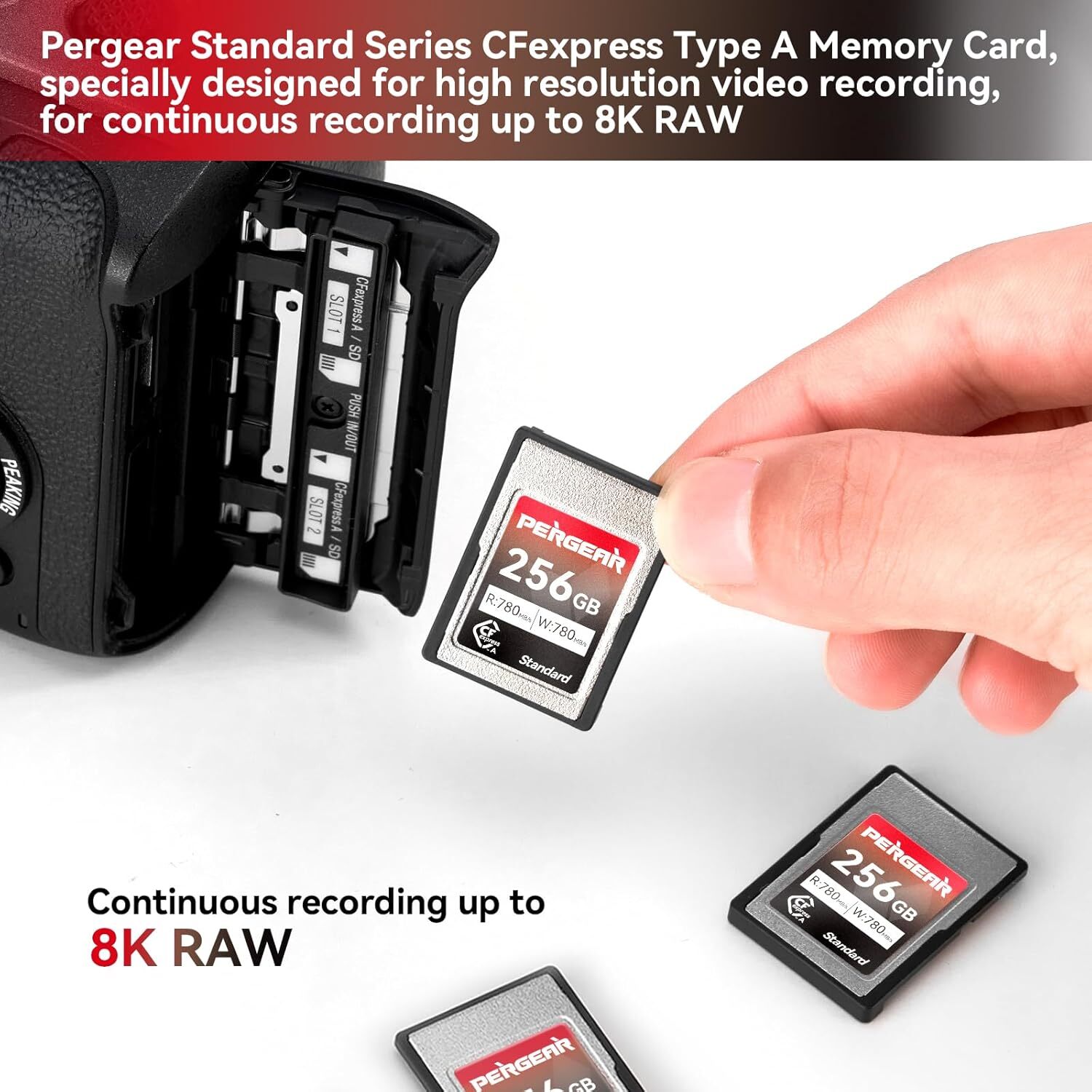 US 2-Pack Pergear 512GB CFexpress Type A Memory Card Up to 780MB/s Read Speed