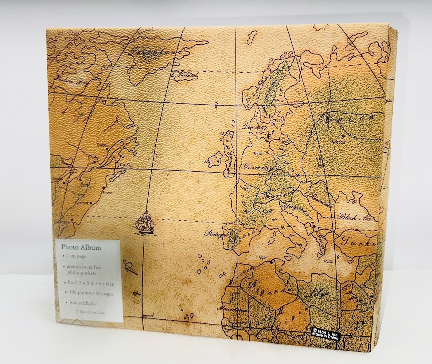 NOS Vintage 2005 Elsa L. “World Travel” Photo Album – 200 Photos – FREE SHIPPING