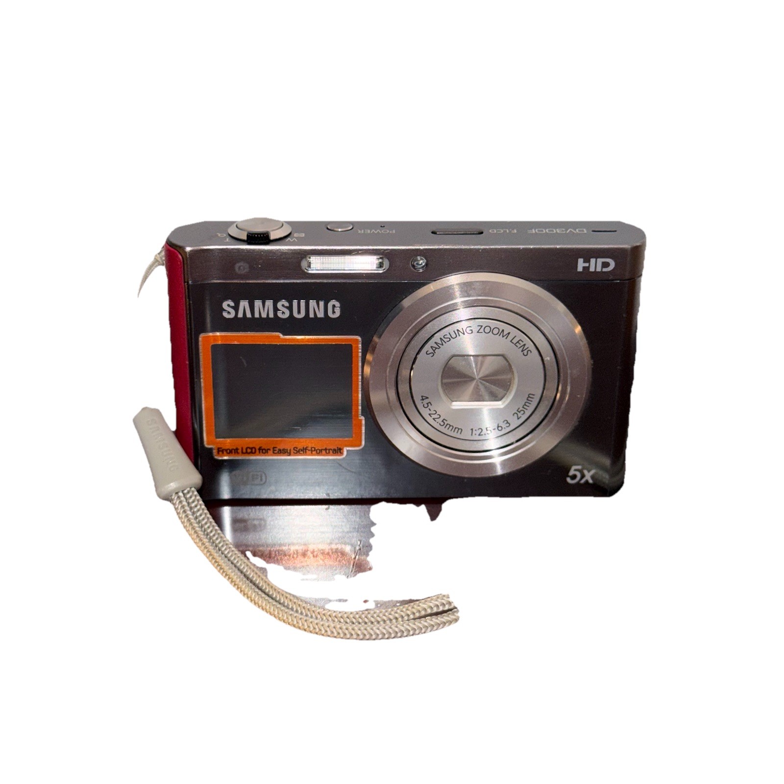 Samsung DV300F Camera Tested and working Portable Digital Point and Shoot -Red