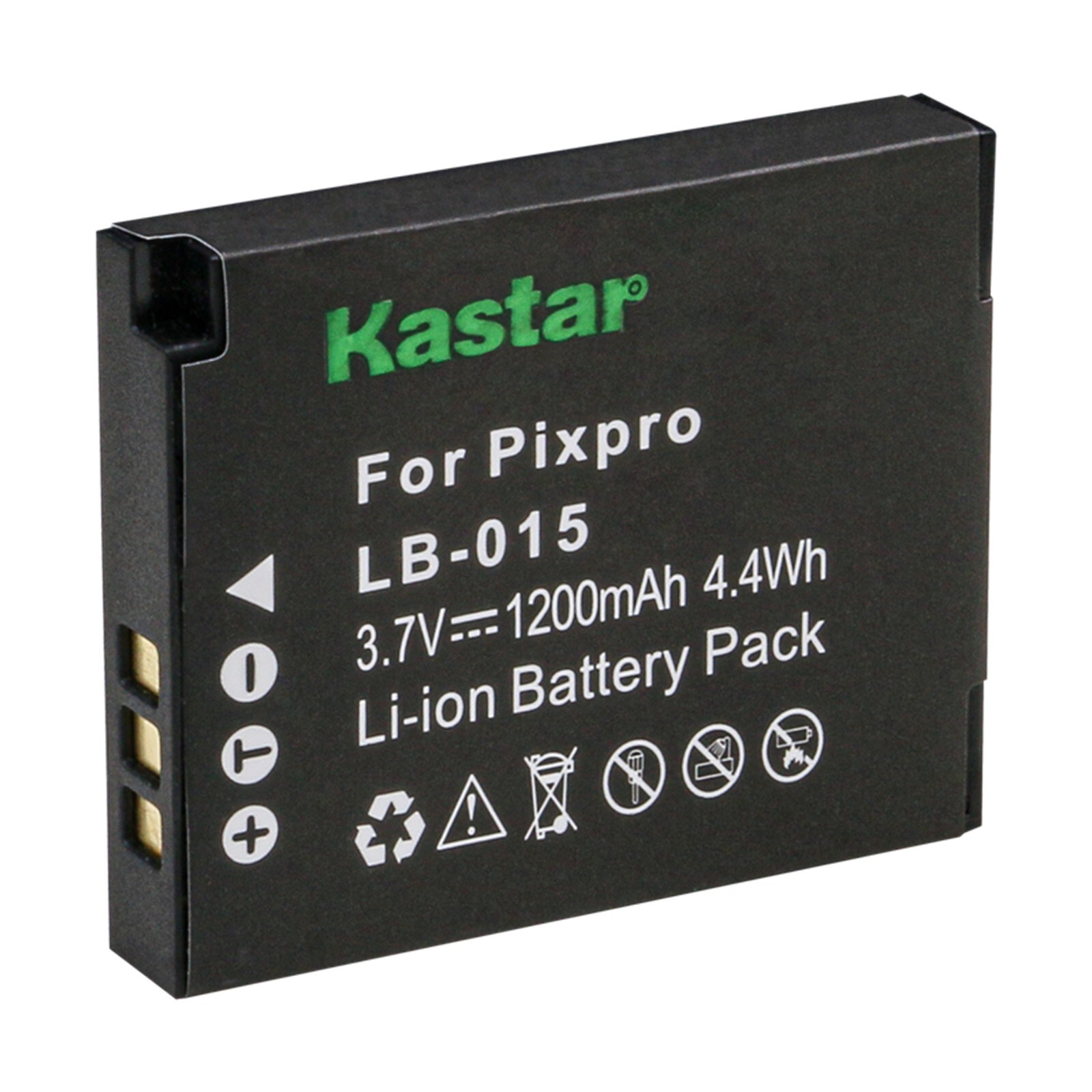 Kastar 3.7V 1200mAh LB-015 Battery For KODAK PIXPRO WPZ2 Waterproof Camera LB015