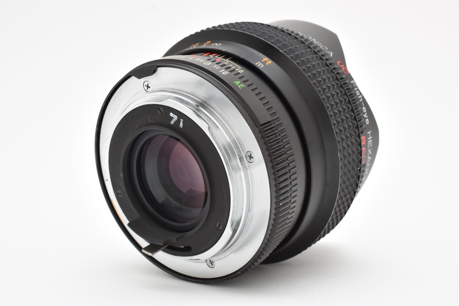 [Mint+ w/Cap] Konica UC Fish-Eye Hexanon AR 15mm f2.8 Fisheye MF Lens JAPAN