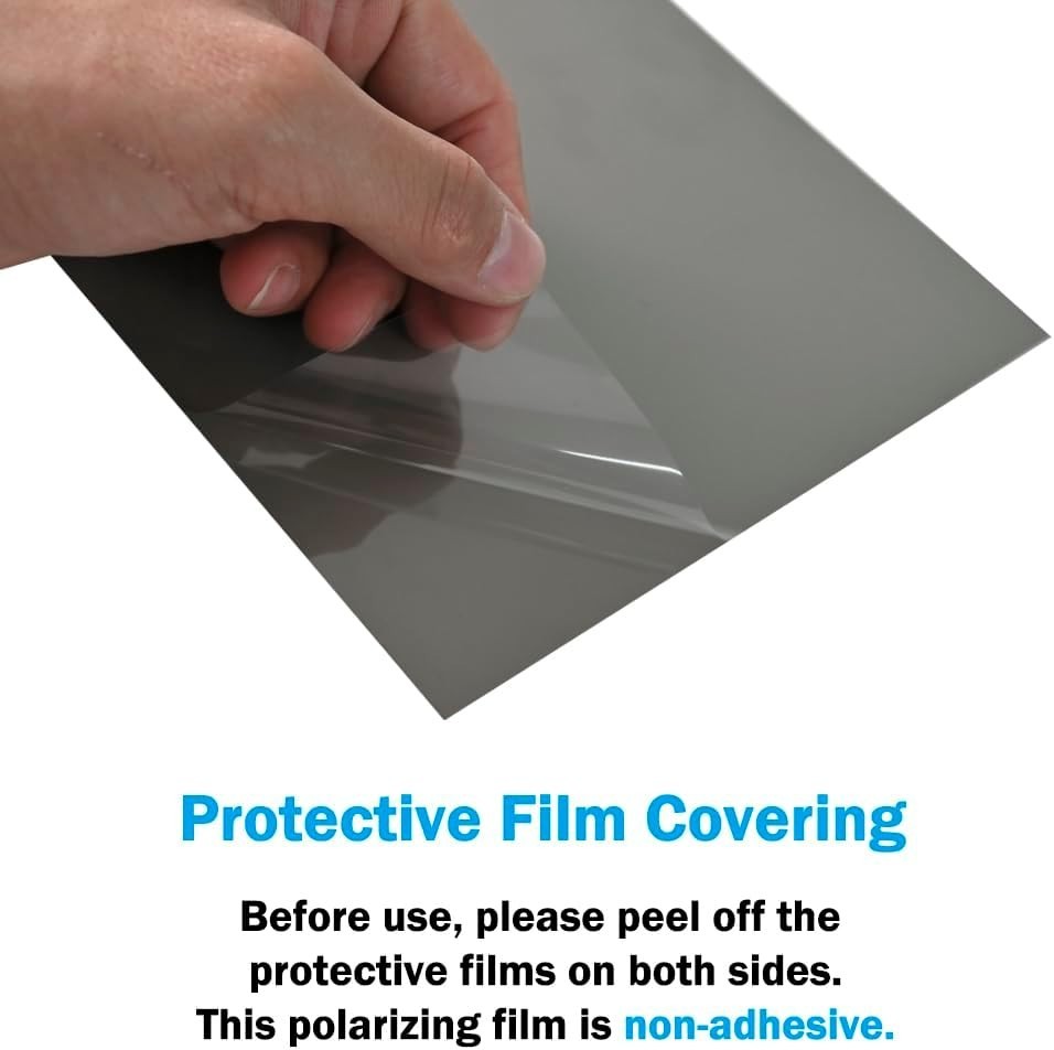 Polarized Film Sheets 3 PCS 7.8 x11.8inches/20x30cm Polarizer Linear Polarizi…