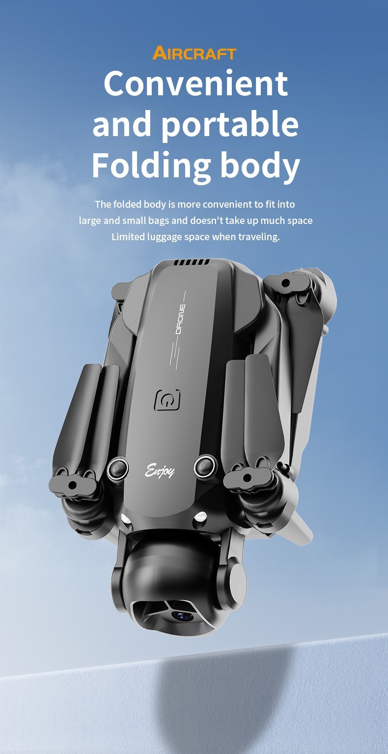 Foldable RC Quadcopter Dual Cam 90° Adjustable Lens WiFi FPV Optical Flow Drone